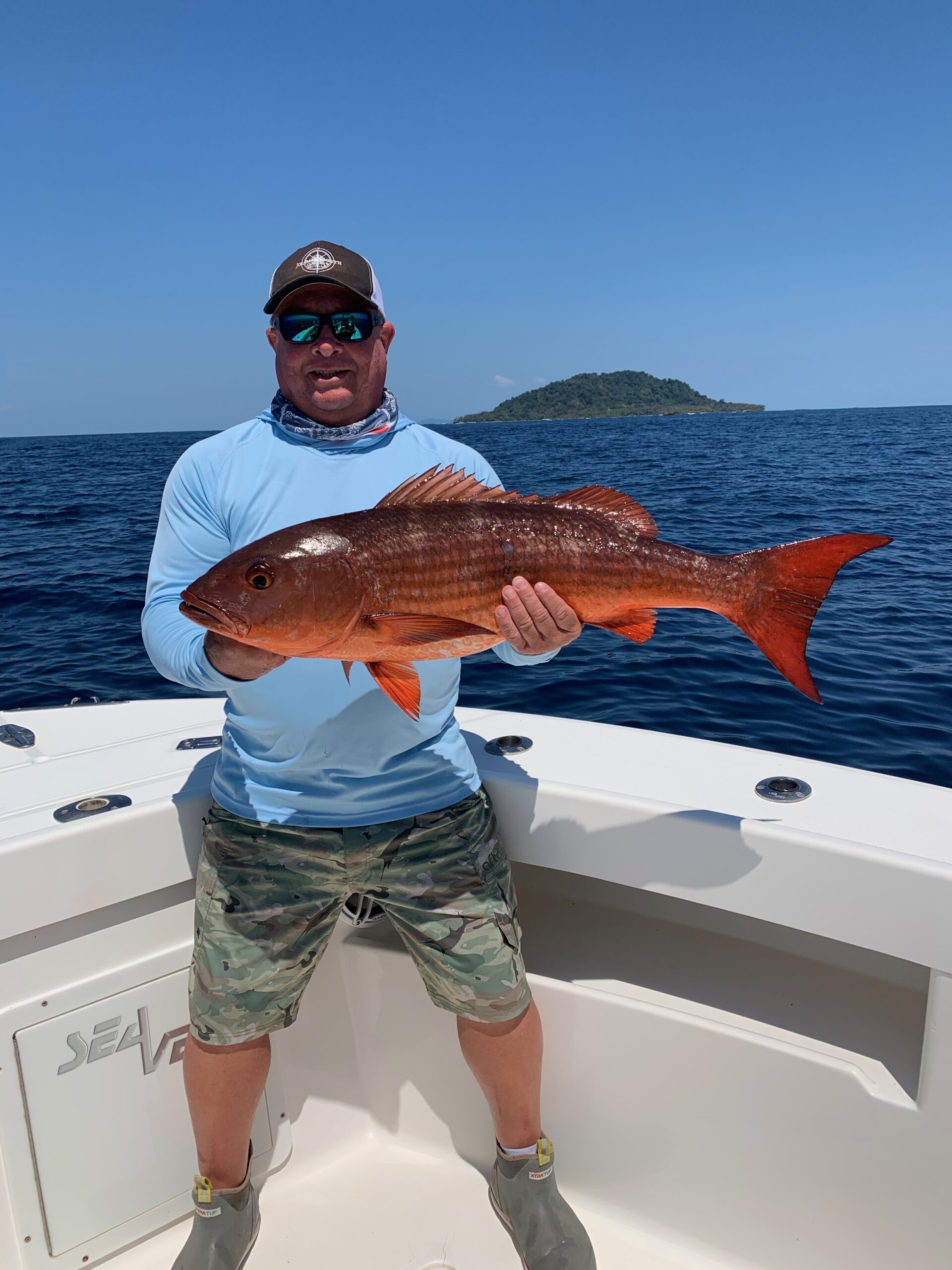 Captain Juan Spragge with a catch off Hannibal Bank
